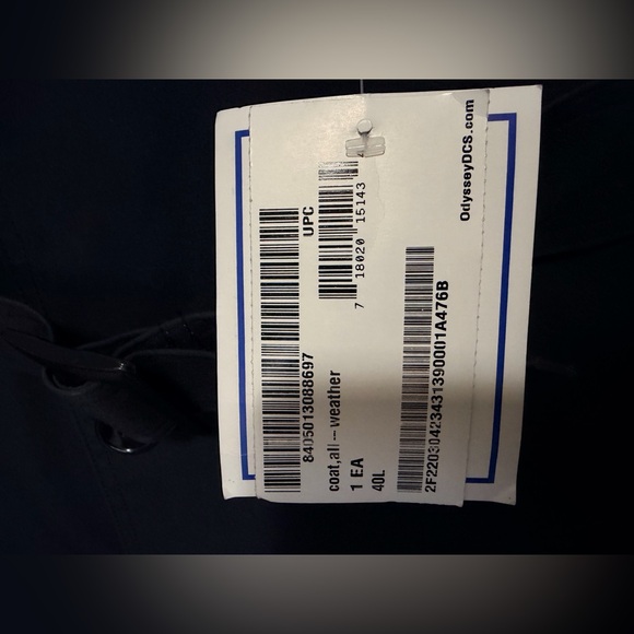 US Army Garrison Collection All Weather Coat Mens 40L Black Trench Belted - Picture 3 of 3